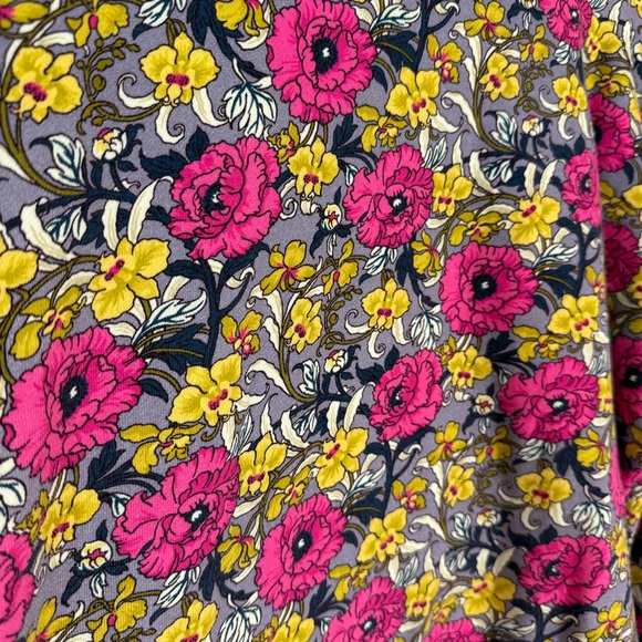 RHODE Floral Simone Crop Sweatshirt Pink Yellow Grey Women’s Size Large - Picture 2 of 6